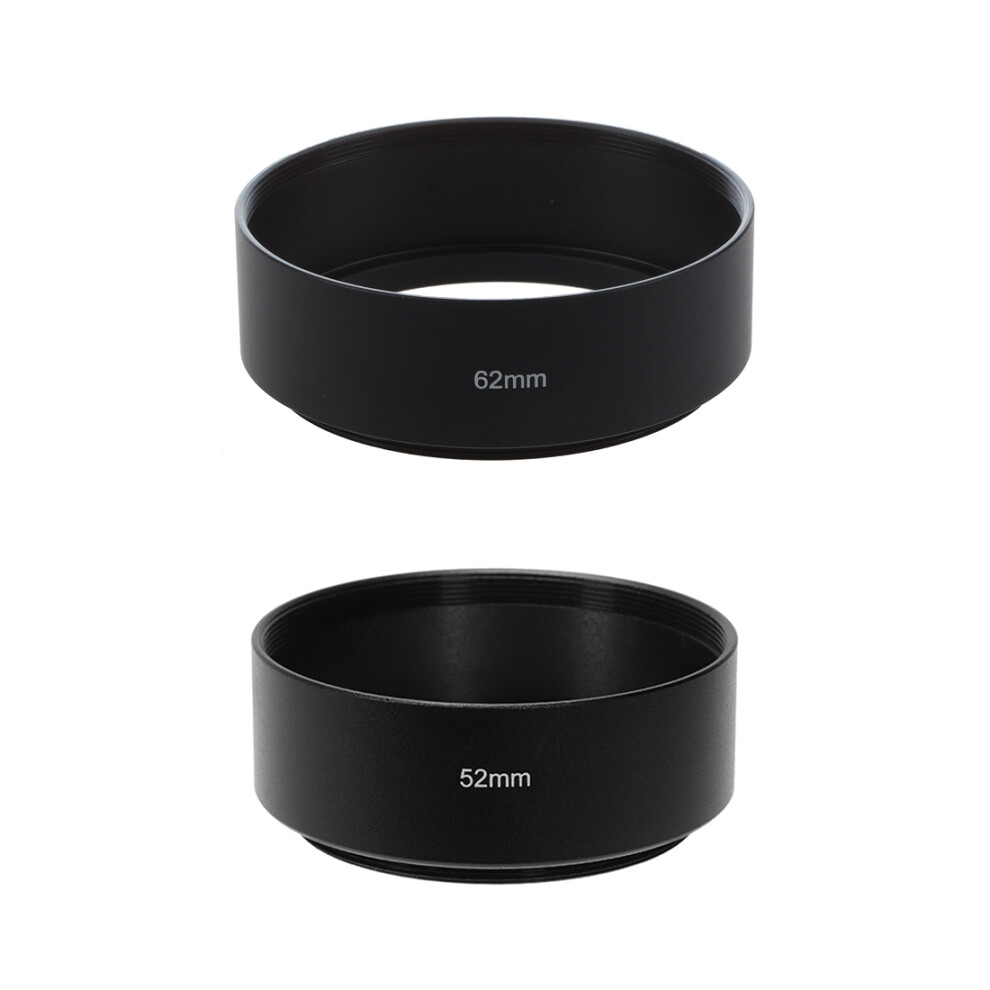 2 Pcs Mount Standard Metal Lens Hood For 52Mm & 62Mm Light 6131180444859