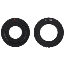 2 Pcs Black C Lens Adapter: 1 Pcs for X Mount X-Pro1 X-E2 X-M1 & 1 Pcs for Q Q7 Q10 Q-S1