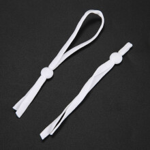 200 StüCk NäH Elastisch Band mit Verstellbarer Schnalle Dehnbare Maske OhrbüGel Lanyard Ohren SchüTzer Seil DIY Herstellung Lieferungen