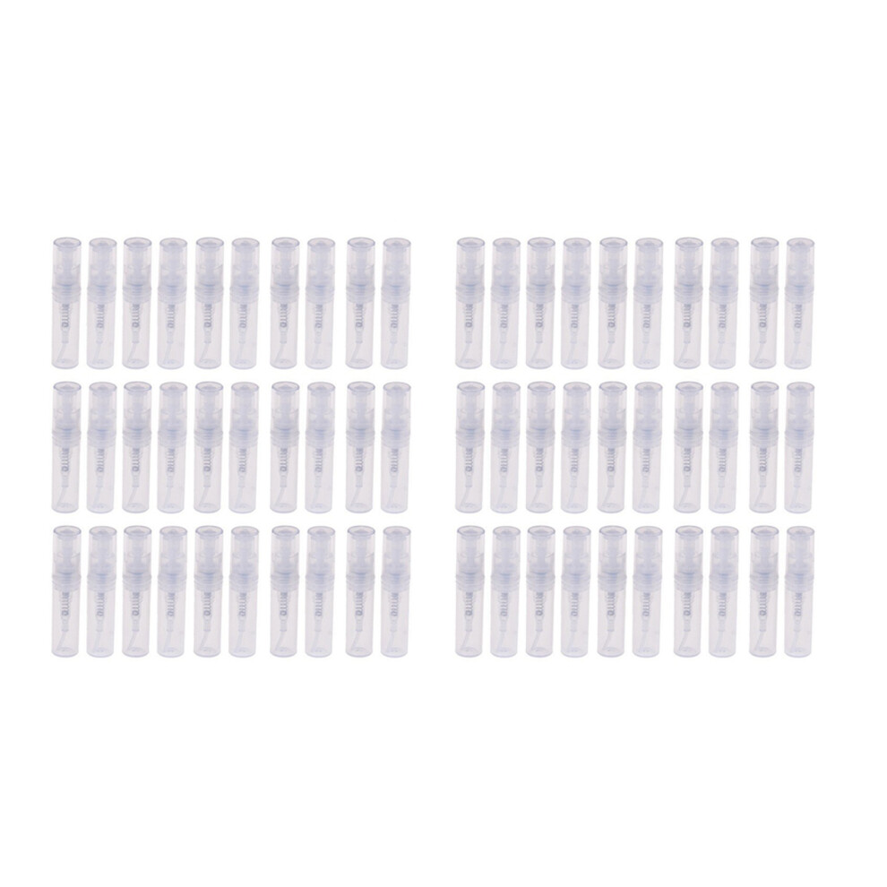 Typecat Transparent 2 Ml Spray Plastic Bottle Spray Perfume Empty Sample Bottle Suitable For Travel Party 120Pcs