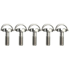 5X Long 1/4 de Vis en bague-D en acier inoxydable argent pour trepied QR Plaque de l'appareil photo