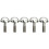 5X Long 1/4 inch D-Ring Screw Stainless Steel For Camera Tripod Quick Release Plate Silver 1
