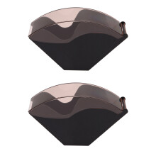 2X Filter Paper Holder/Tapered Filter Box Filtering Paper Storage Rack Stand Coffee Tools Dust-Proof With Cover