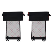 2X Automobile Leather Leg Pad Support Extension Mat Soft Foot Support Leg Leather Cushion Knee Pad Memory