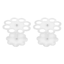 2X Detachable 8 Holes Acrylic Ice Cream Cone Holder Stand