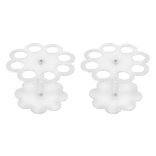 2X Detachable 8 Löcher Acryl Eistüte Halter Stehen