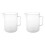 2X 1000Ml Transparenten Kunststoffbecher Messbecher mit Griff 1