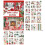 Scrapbooking Stickers Kit Scrapbooking Ledger Decorative Sticker Material Kit Vintage Christmas Patterns  Tool B 1