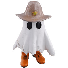 Halloween Decoration Cowboy Cute Indoor Halloween Statues Spooky with Boots for Home Shelf Mantel Display