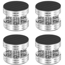 4PCS HiFi Shock Spikes Aluminium Isolation Plaform Feet Spring Damping Pad for Audio Amplifier Speaker Turntable Player