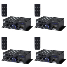 4X Ak380 800W 12V Amplificateur de Puissance Stéréo Home Car BASS Amplificateur Audio Lecteur de Musique Haut-Parleur de Voiture Classe D FM
