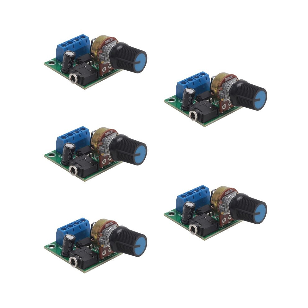 5X Lm386 Super Amplifier Board, 3V-12V, 0.5W-10W Speaker Low Noise Power Consumption, For Speaker Audio System Diy 4713808474848