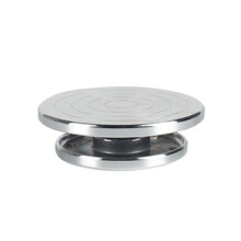 Plateau Tournant en Alliage D'Aluminium Ă Double Face 12 / 15Cm pour Outils de Rotation de Roue de Poterie de Plate-Forme de Sculpture en Argile en