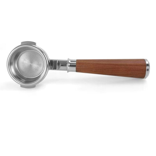 58mm Stainless Steel Includes Filter Basket Double Single-Layer Filter Solid Wood Handle 58mm Coffee Bottomless Handle B