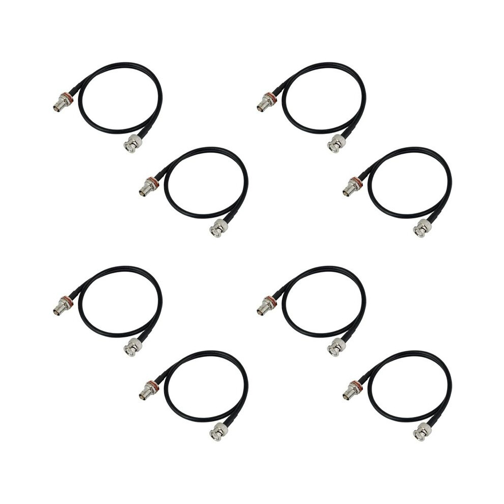 Wireless Microphone Antenna Extension Cable 2Ft With Bnc Connector, 8-Pack For Rack Mount Systems 6031917102932