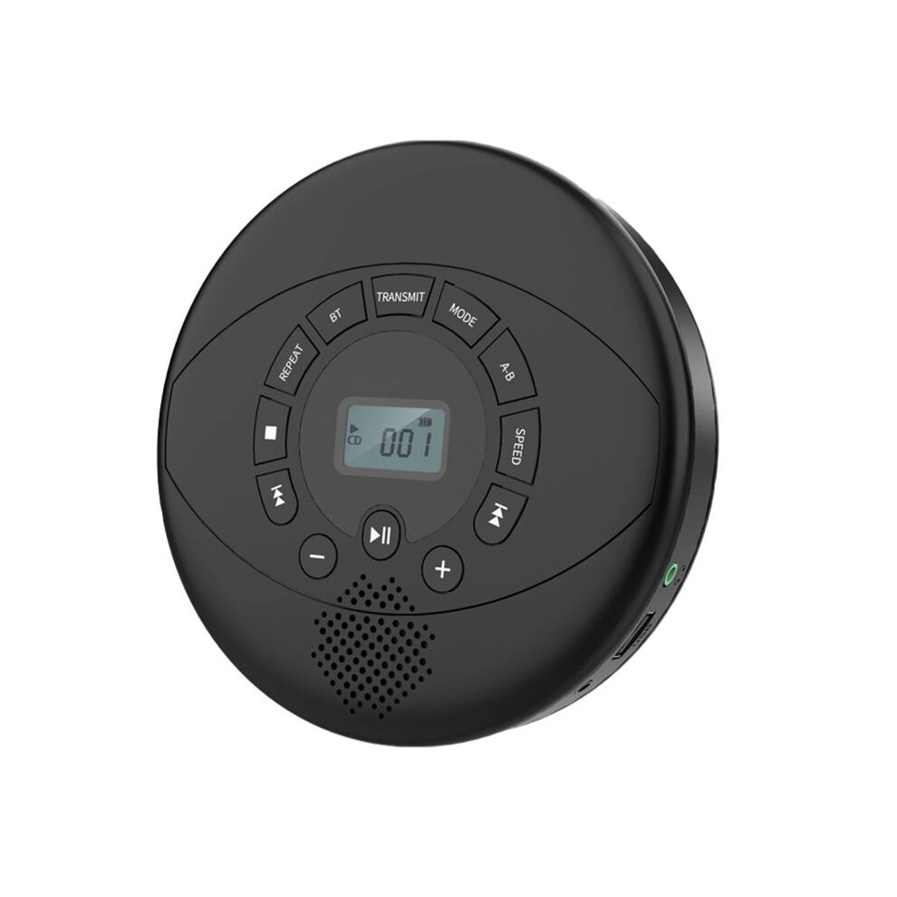Portable Cd Player Walkman Cd Walkman Built-In Speaker Rechargeable Cd Player With Usb/Aux/Headphone Port Black 6031515056354