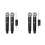2X New Wireless Dual Handheld VHF Dynamic Microphone Karaoke Microphone with Receiver 1