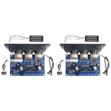 2X 2.1 Channel Digital Amplifier Board 2X25W+50W BT5.0 Subwoofer DC12-20V Amplifier Board+AUX +USB Cable
