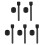 5X Handheld Stick HTX Wireless Microphone Handheld Stick for  Mic/Moma/ Go/Relacart Microphone,A 1
