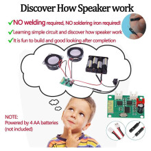 4X DIY  Speaker Box Kit Elektronische Geluidsversterker Bouwt Je Eigen Draagbare Houten Koffer -Luidsprekergeluid