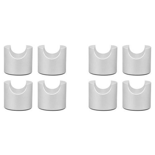 8pcs HIFI Cable Stand Booster Holder Support Frame Anti-Shock Foot Multi-Function Speaker Cable Trailing Pad Silver 1