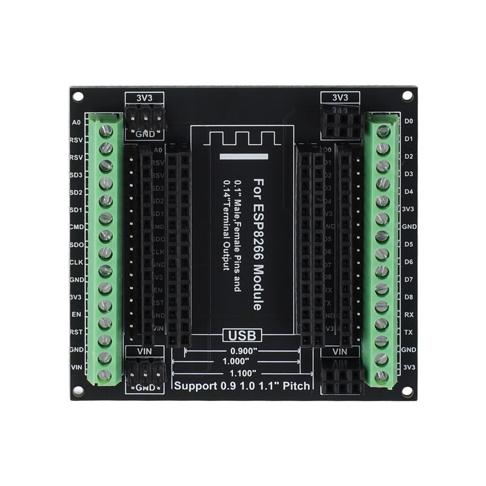 Esp8266 Expansion Board 30Pins Gpio 1 Into 3 Breakout Board Compatible With Esp8266 Esp-12E Nodemcu Development Board 4713493852846