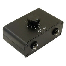 W-20 Instrument Dynamic Microphone Volume Adjustment and Attenuation Controller with 1/4inch TRS 6.35mm Interface