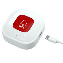 Tuya WiFi SOS Call Button Wireless Caregiver Pager Phone Alert Transmitter Emergency Call Button for Elder