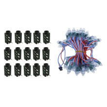 100Pcs 3.5mm Female Audio Connector 4 Pin DIP Headphone Jack Socket PJ-320A & 50Pcs Full Color LED Pixel Light Module