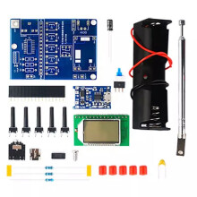 FM Radio Receiver Electronic Welding Kit LCD Display DIY Electronic for Self Assembly and Soldering Practice, C-Kit