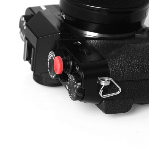 2 Pcs Camera Shutter Release Button Metal(Red & Silver) 1