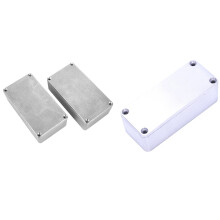 2Pcs 125B/1590N1 Aluminum Case Guitar Stompbox & Pedal Enclosure & 1 Pcs Stomp Box Effects 1590A Style Pedal Enclosure
