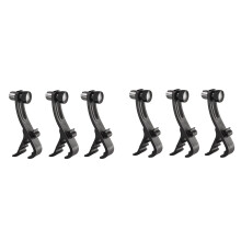 6 Pcs Adjustable Clip Drum Clip Shockproof Mount Microphone Clamp Drum Mount Microphone Holder Accessories