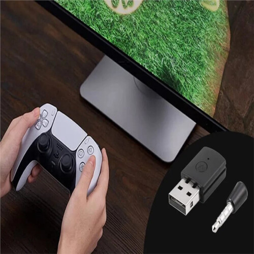 Headset Headphone Wireless 5.0 Compatible Adapter USB Transmitter VF Receiver for PS4 / PS5 PC Audio Adapter Converter 2