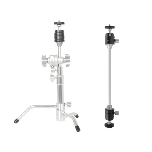 5 Inch Adjustable MiniC-Stand Tripod Multi-Functional Universal Lamp Stand for Live Broadcast Light 1