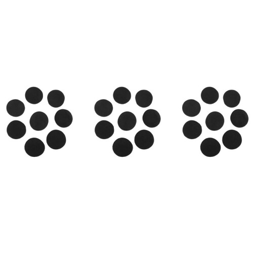 24 Pair 60mm Replacement Ear Foam Earphone Pad Covers for Headset Headphone Black