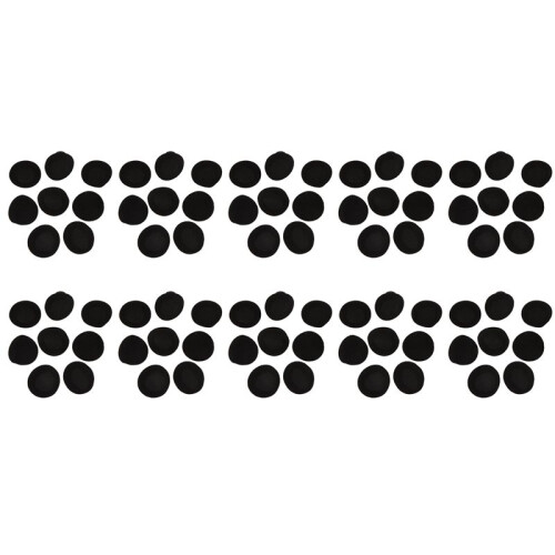40 Pair 55mm Replacement Earphone Pad Covers for Headset Headphone Black