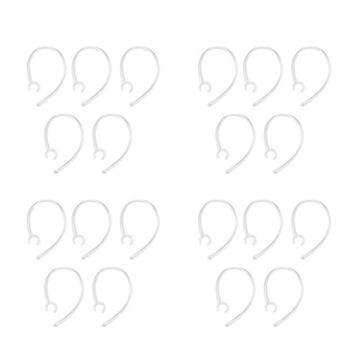 20X Universal Small Clamp  Ear Hook Loop Clip Replacement Clear