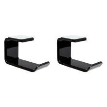 2X Acrylic Headphone Bracket Wall Mounted Headset Holder Desk Display Stand Bracket Hanger Headphone