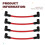 582365 10.5MM  Ignition Wire Set for Johnson Evinrude 80-140  V4 Ignition Wire 5