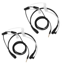 2X 1Pin 3.5mm Throat Mic Microphone Covert Acoustic Tube Earpiece Headset for ////MOTORO