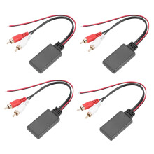 4X Car Universal Wireless Module Music Adapter Rca Aux Audio Cable