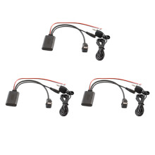 3X Auto 5.0 Cavo Aux Microfono Vivavoce per Telefono Cellulare Adattatore per Chiamate Gratuite per Radio IP-BUS P99 P01