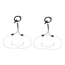 2X 3.5mm Plug Air Tube Anti-Radiation Earphone 2 Air Acoustic Tube Stereo Headset for for