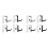 8 Pack Headset Hanger Headphone Hanger Headset Stick- Hook Headset Stand Desktop Stand Table Cell Phone Holder 1