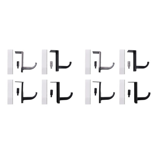 8 Pack Headset Hanger Headphone Hanger Headset Stick- Hook Headset Stand Desktop Stand Table Cell Phone Holder