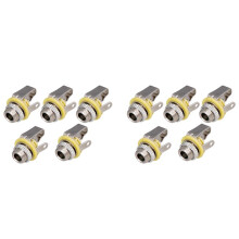 10 Pièces 3.5mm 1/8 Pouces Mono Entrée Jack Prise de Courant pour Guitare électrique Basse écouteurs Haut-Parleur Jack Prises de Courant