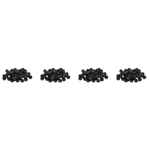 200 Pcs Black Earbuds Earpiece in Ear Buds Tip Cover Replacement