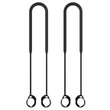 2X för WF-1000Xm4 Hörlurssnöre, Nackremssladd, Sport Anti-Lost Silikon Hörlurssladdhållare (Svart)