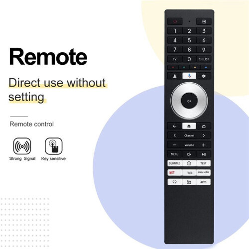 Replace CT-95090 Remote Control for  C350NP Series 4K TV Remote Control